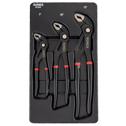 3 PIECE SLIP JOINT TOUNGUE & GROOVE PLIER SET