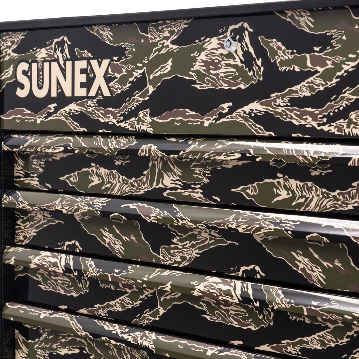 SHADOW TIGER CAMOUFLAGE - JUIC’D BOX 50" 7 DRAWER POWERED CART – BLACK
