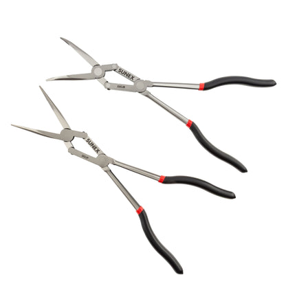 2 PIECE DUAL-JOINT EXTENDED REACH PLIERS SET