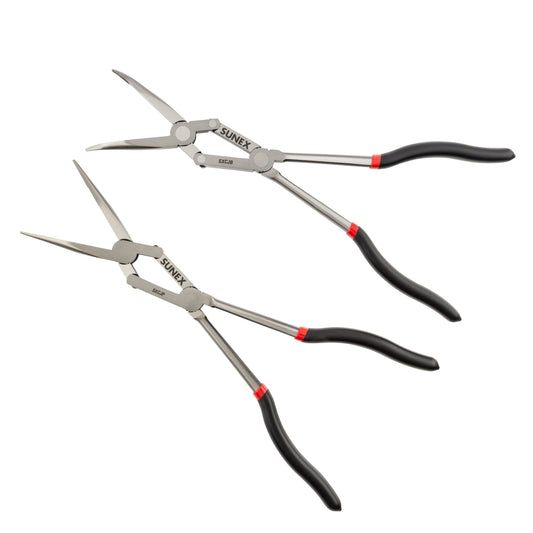 2 PIECE DUAL-JOINT EXTENDED REACH PLIERS SET