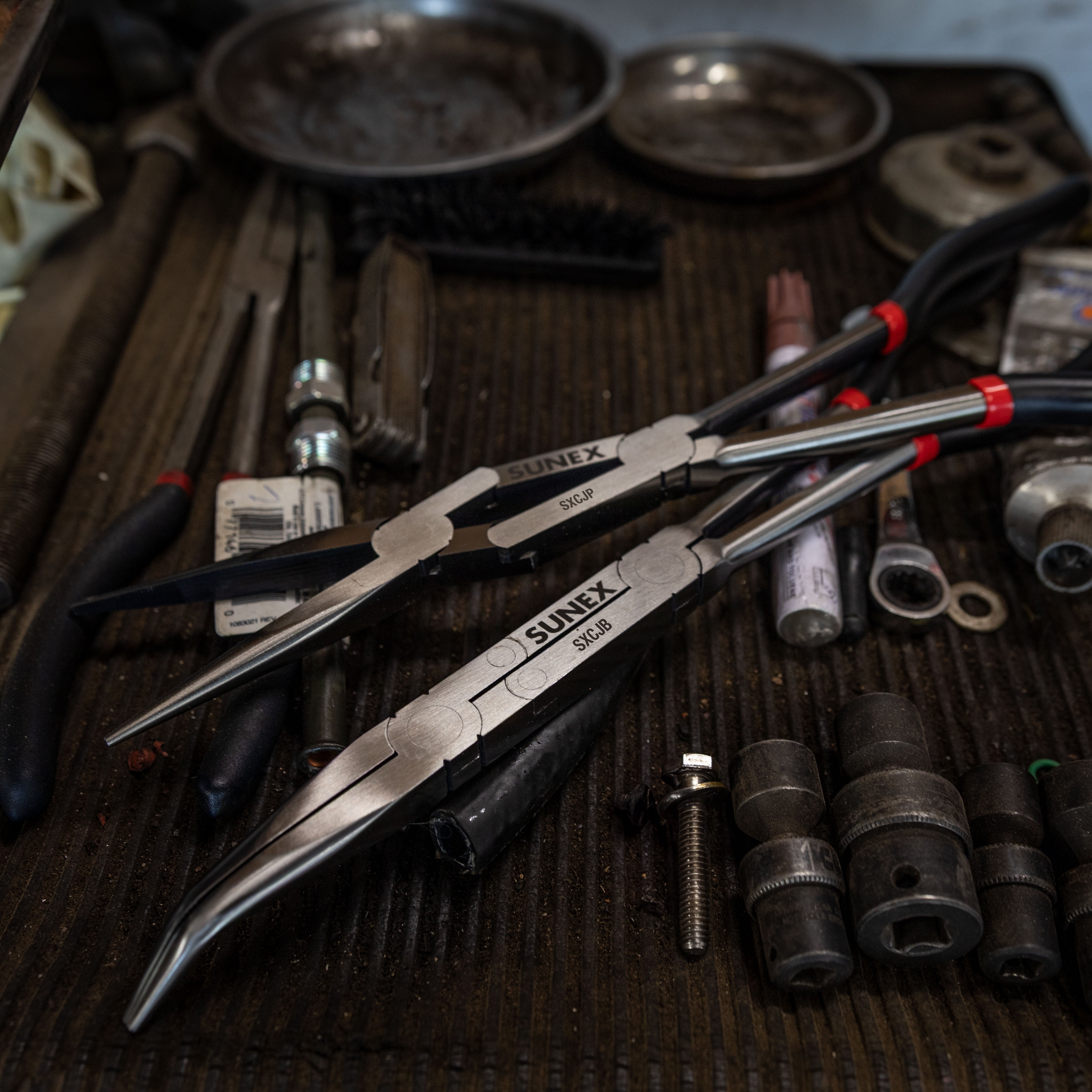 2 Piece Dual-Joint Extended Reach Pliers Set – SUNEX Tools