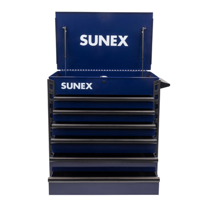 39" 6 DRAWER PREMIUM SERVICE CART – BLUE
