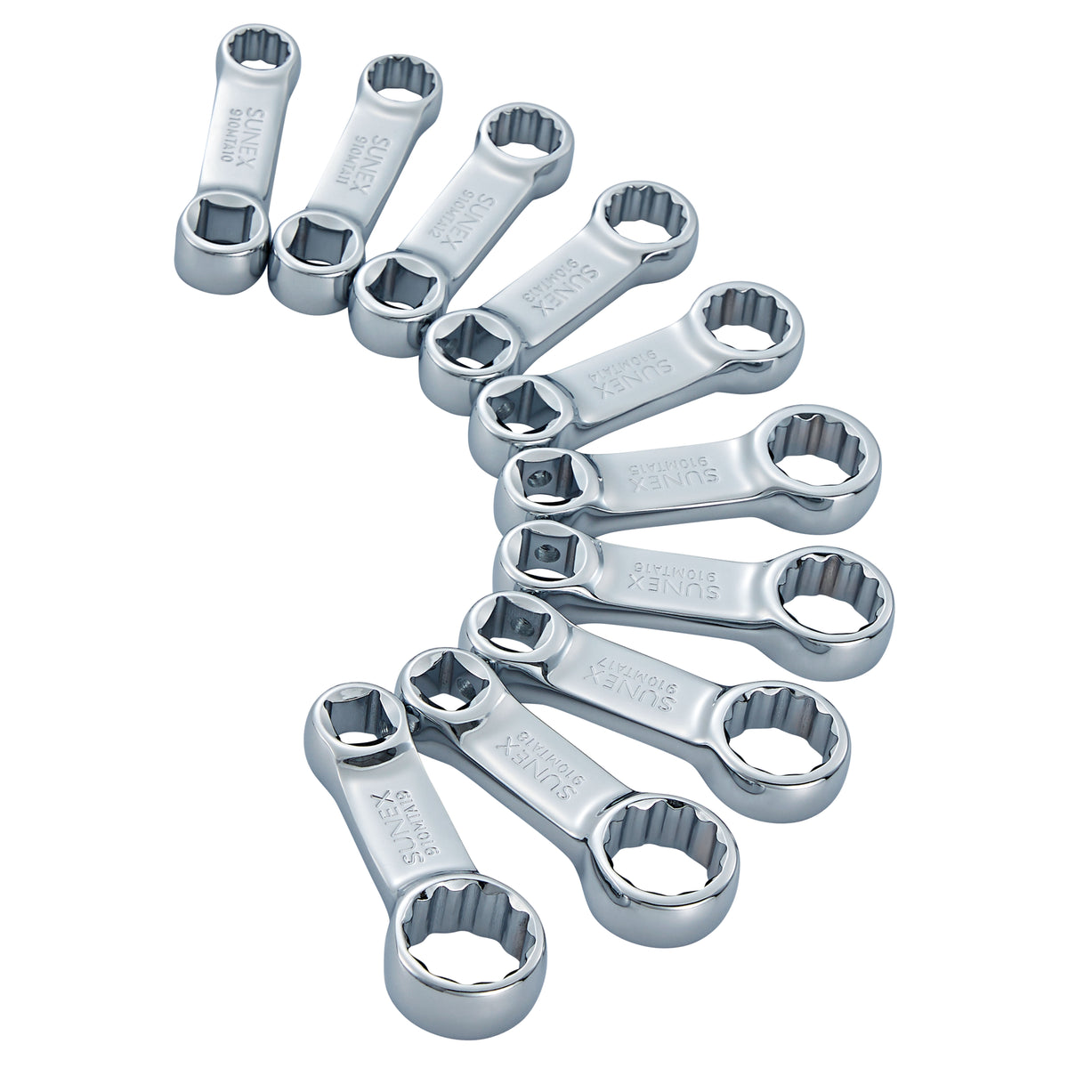 3/8" DRIVE 12 POINT METRIC 10-PIECE TORQUE ADAPTER SET