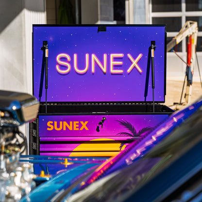 RETRO DESIGNED BLACK PREMIUM FULL DRAWER SERVICE CART - BLACK