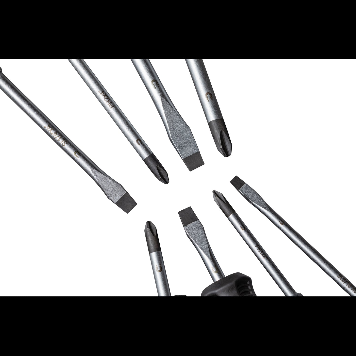 PHILLIPS® & SLOTTED MAGNETIC 8 PIECE SCREWDRIVER SET IN EVA FOAM