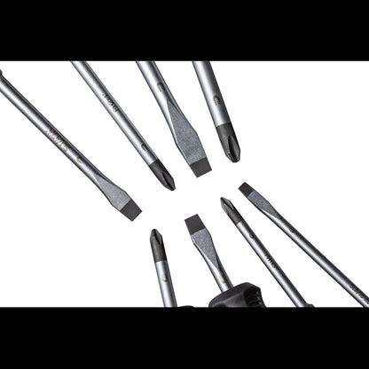 PHILLIPS® & SLOTTED MAGNETIC 8 PIECE SCREWDRIVER SET IN EVA FOAM