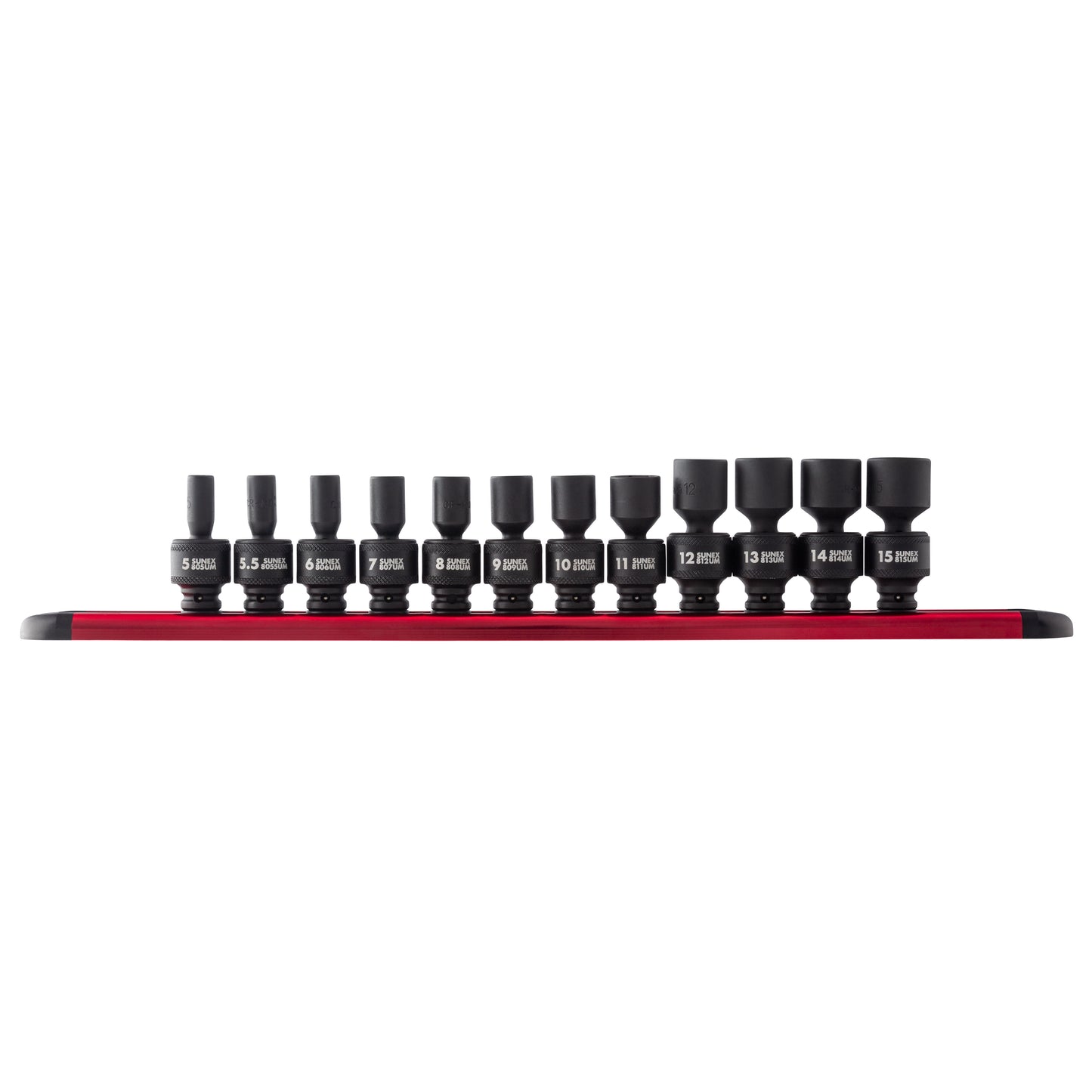 1/4" DRIVE METRIC 6 POINT STANDARD UNIVERSAL 12-PIECE IMPACT SOCKET SET
