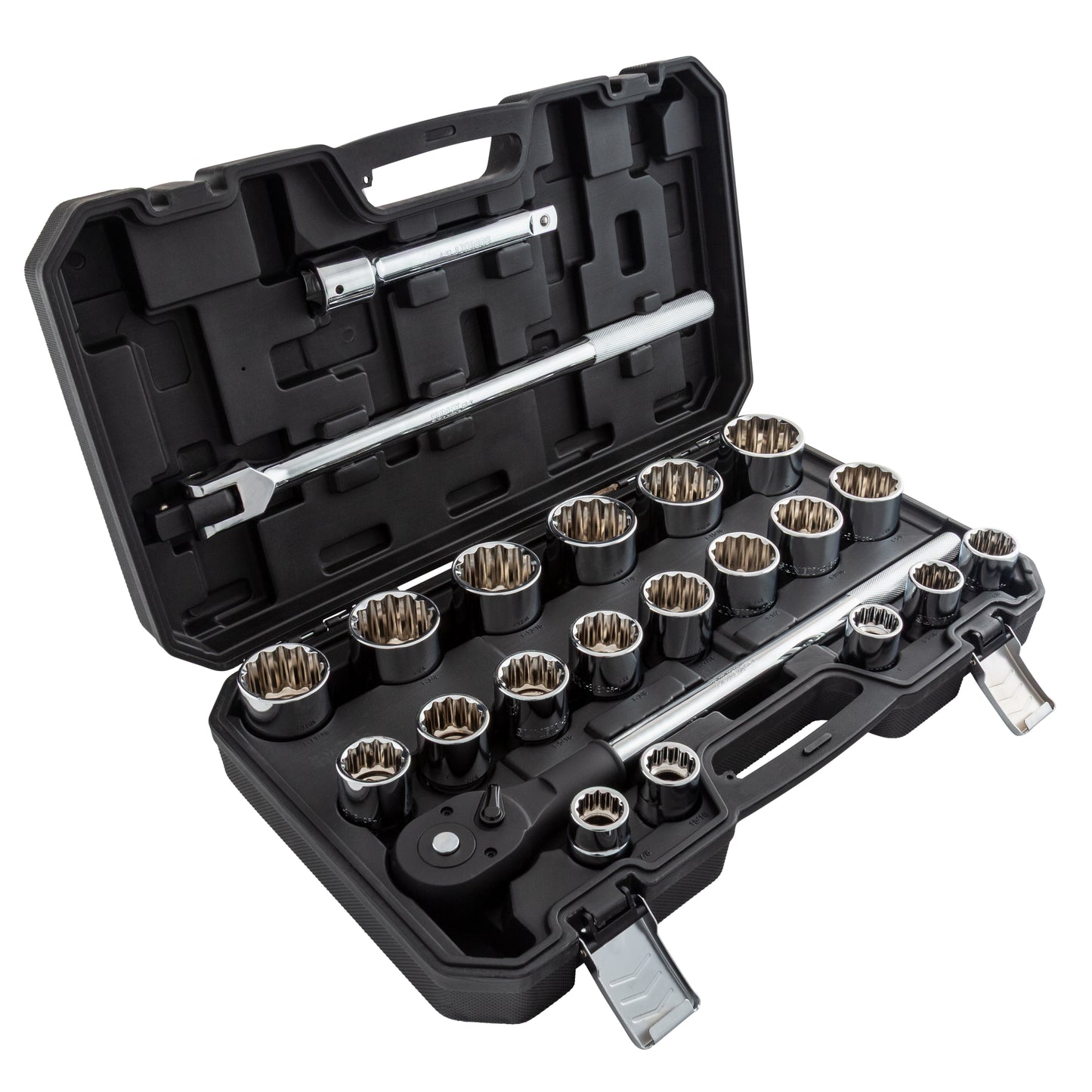 3/4" DRIVE SAE 12 POINT STANDARD 22-PIECE SOCKET SET