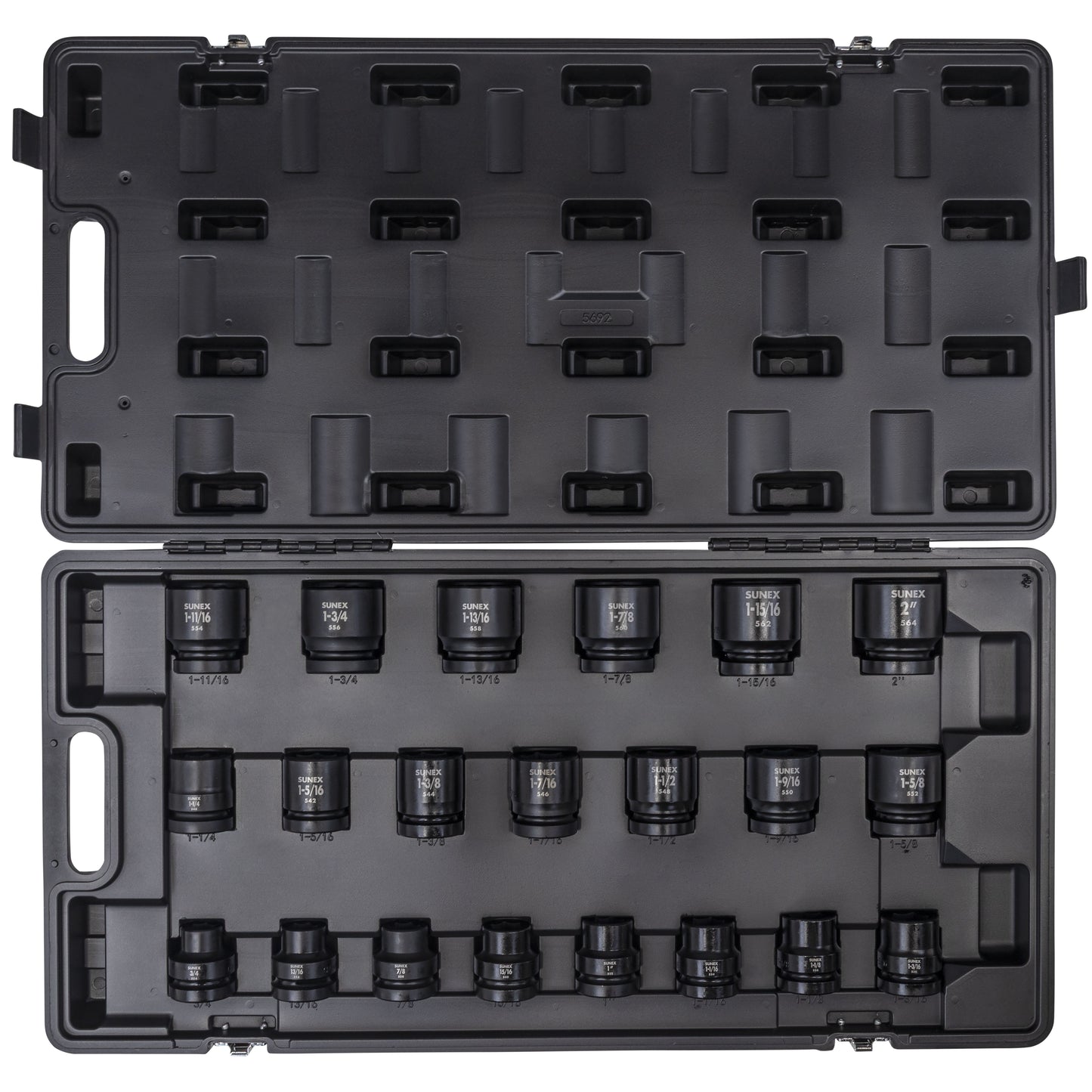 1" DRIVE SAE 6 POINT STANDARD 21-PIECE IMPACT SOCKET SET