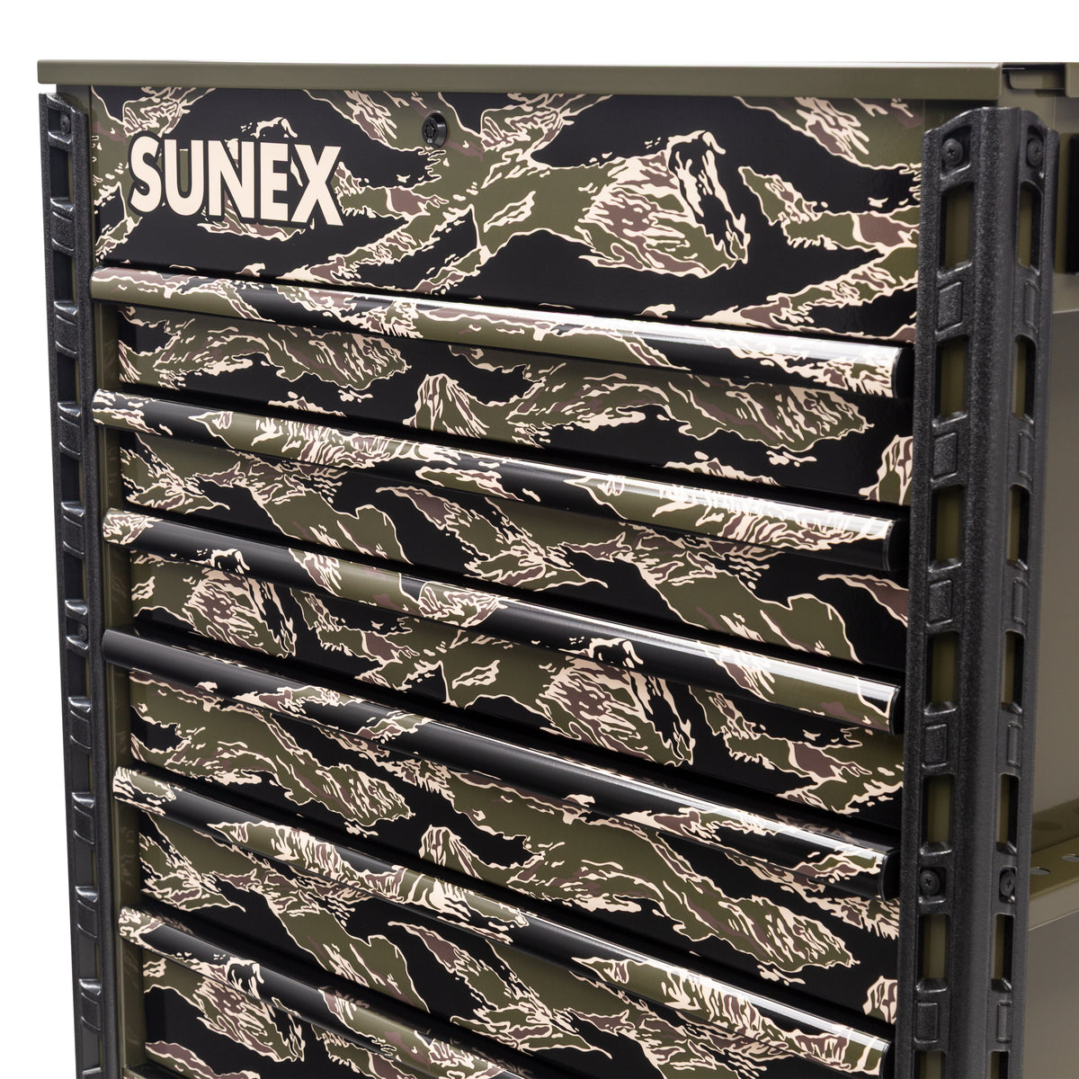 SHADOW TIGER CAMOUFLAGE – 39" 6 DRAWER PREMIUM SERVICE CART – OLIVE DRAB GREEN