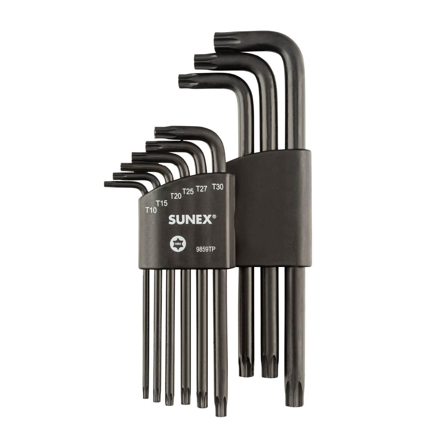 Tamperproof Torx® Long Arm 9 Piece Magnetized Key Set, T10-T50 – SUNEX ...