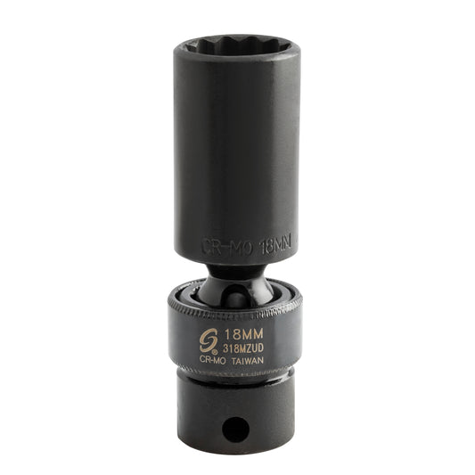 3/8"DR18MM 12PT MET SP UNIV SC