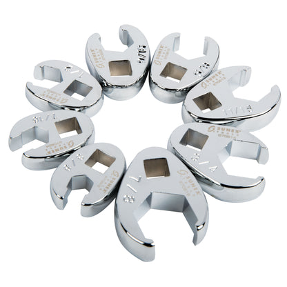 8 PIECE 3/8" DRIVE SAE CROWFOOT WRENCH SET