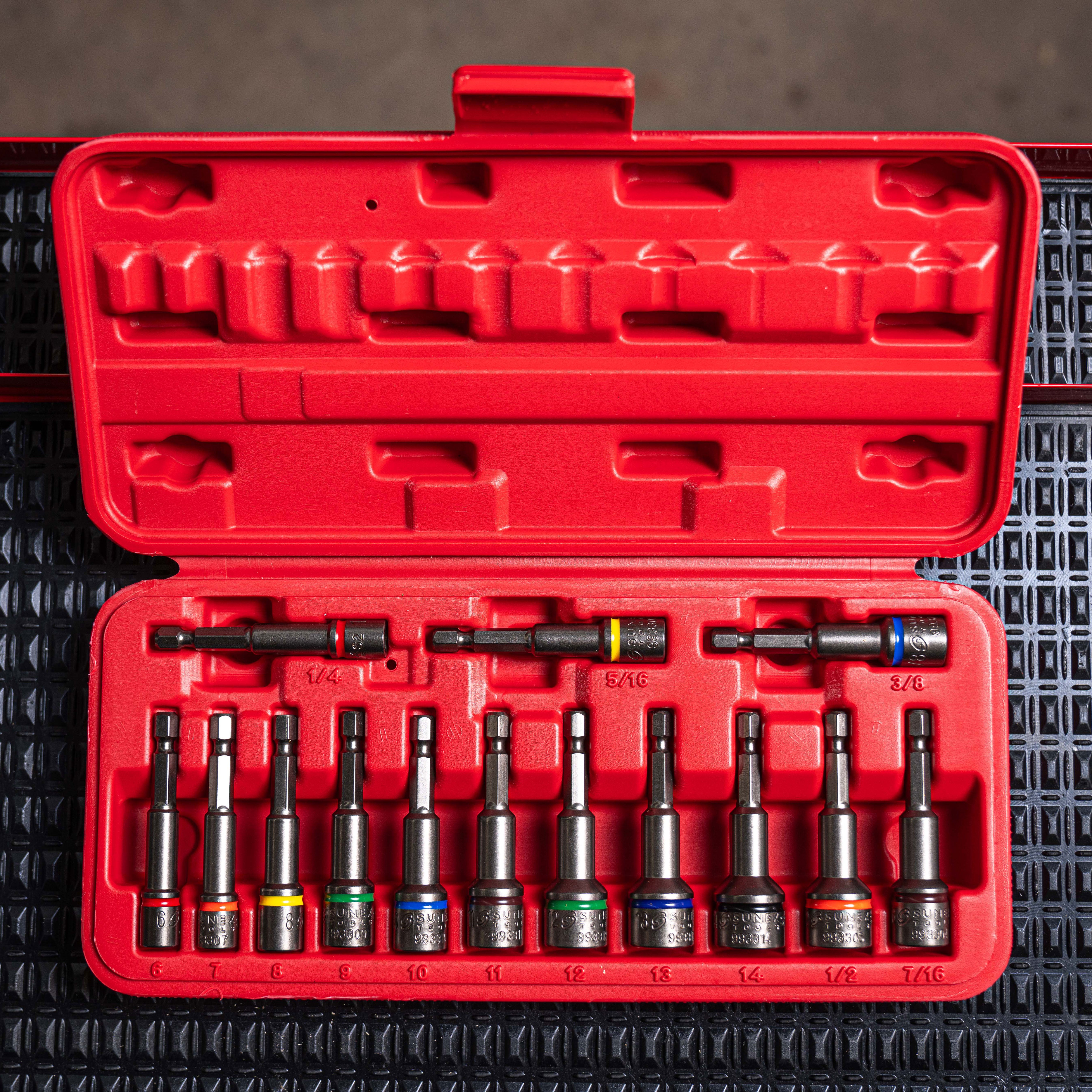 14 Pc. Impact Ready Magnetic Nut Setters Set (Sae/Mm) – SUNEX Tools