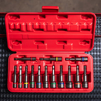 14 PC. IMPACT READY MAGNETIC NUT SETTERS SET (SAE/MM)