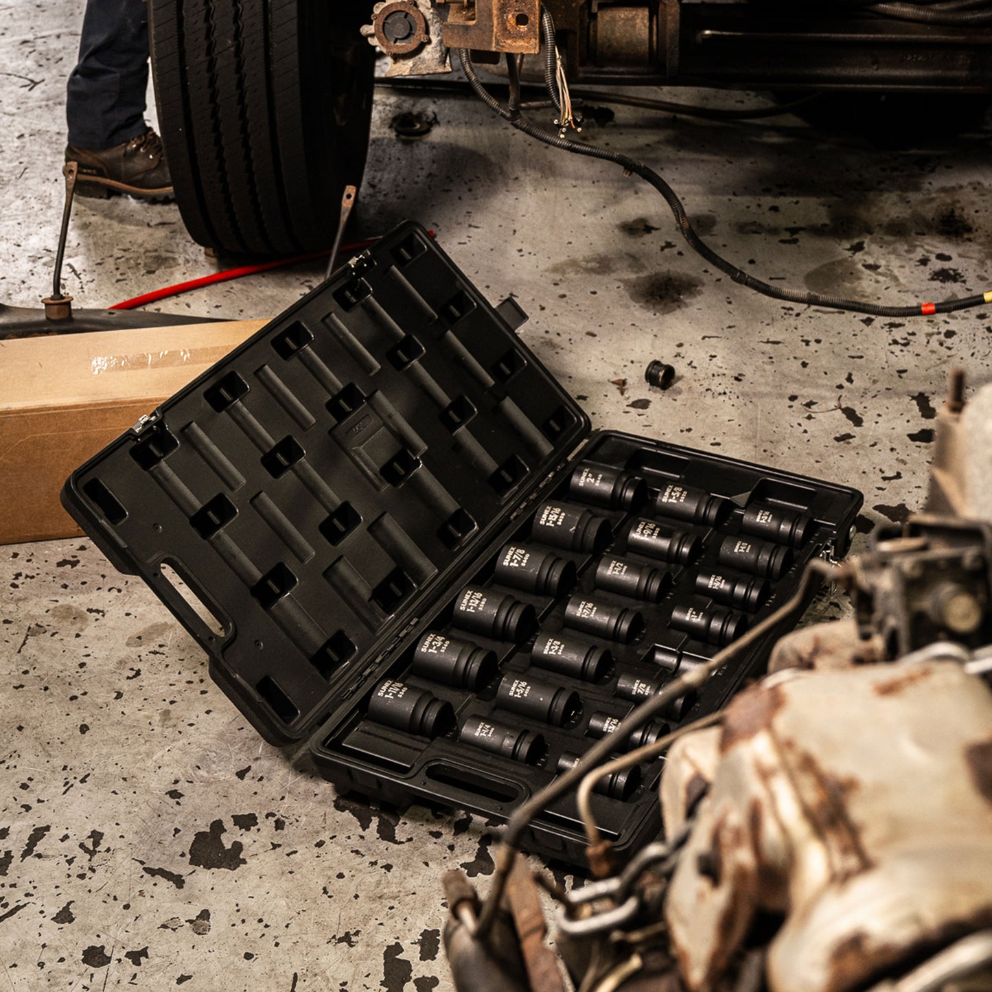 1" DRIVE SAE 6 POINT DEEP 21-PIECE IMPACT SOCKET SET