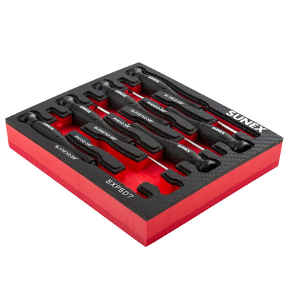PRECISION PHILLIPS® & SLOTTED 7 PIECE SCREWDRIVER SET IN EVA FOAM