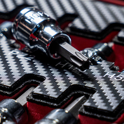 3/8" DRIVE SAE & METRIC HEX, TORX, TAMPERPROOF TORX, PHILLIPS, POZIDRIV & SLOTTED SET IN EVA FOAM