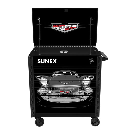 TONY SQUINDO - '57 CHEVY - 39" 6 DRAWER PREMIUM SERVICE CART - BLACK