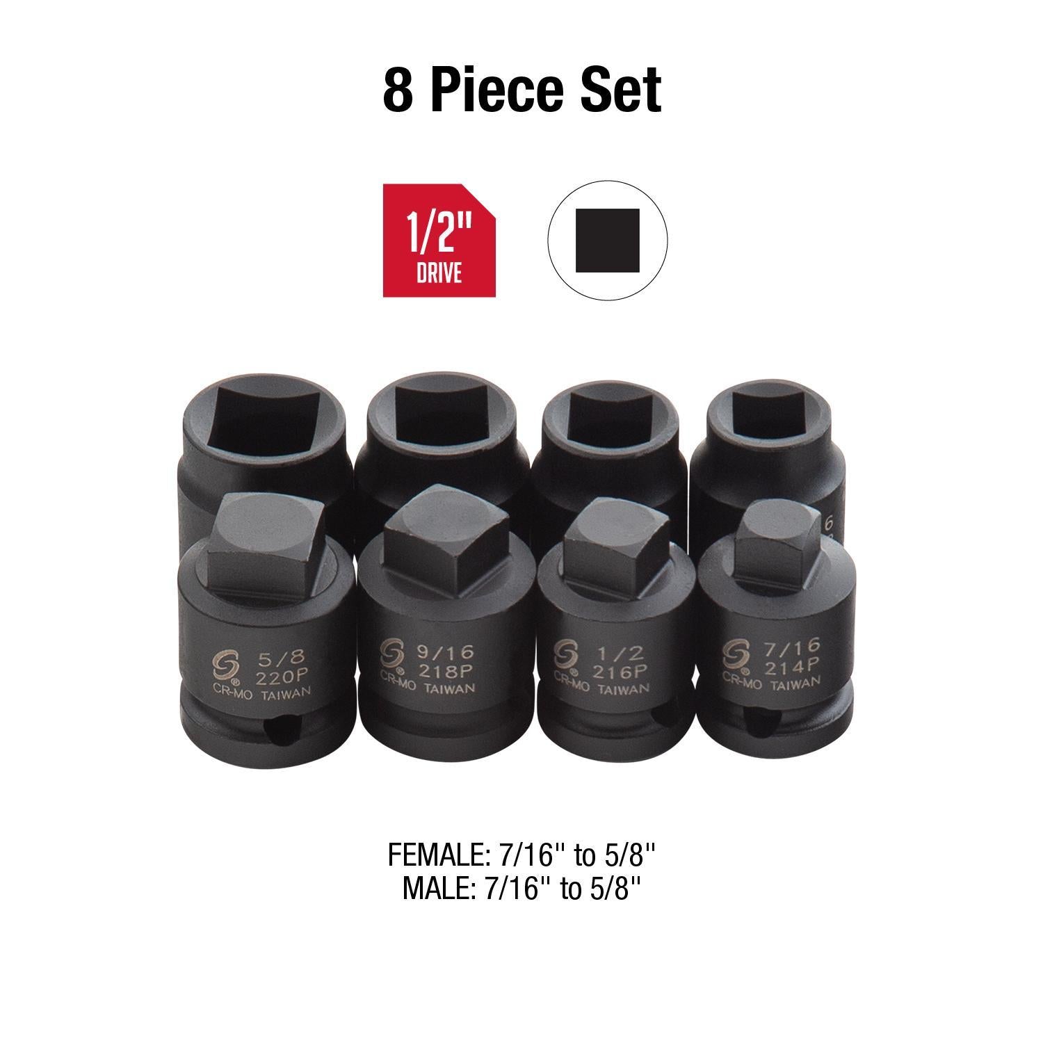 Sunex 214FP 1/2" Drive 7/16" Female Pipe Plug Socket, Black - Foto 5