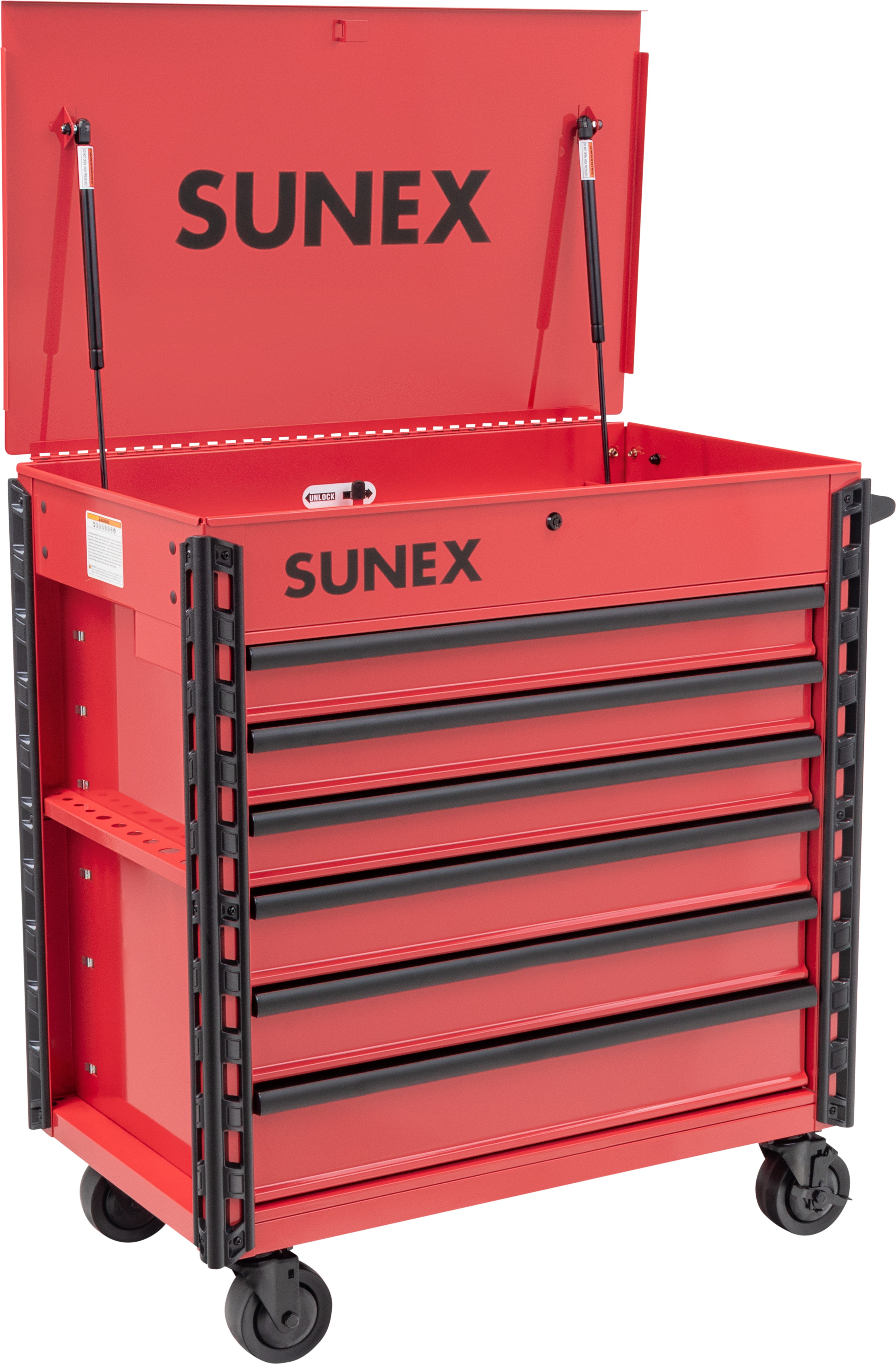 PREMIUM FULL DRAWER SERVICE CART - RED – SUNEX Tools