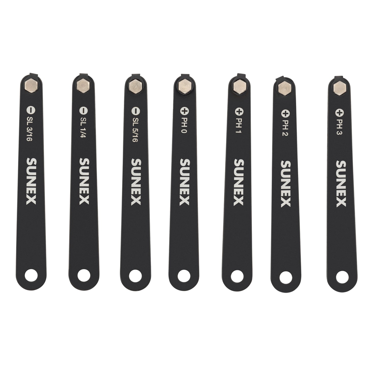 LOW PROFILE DIAMOND COATED PHILLIPS® & SLOTTED 7 PIECE SCREWDRIVER SET IN EVA FOAM