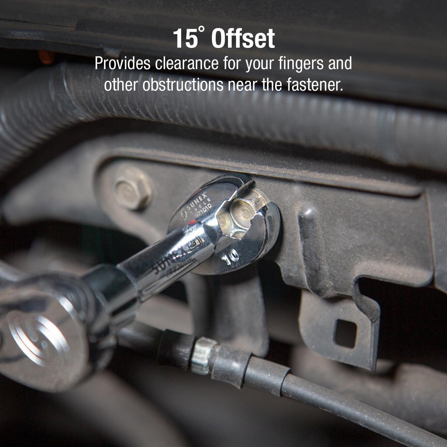 10 PC. 3/8" DRIVE METRIC CROWFOOT WRENCH SET