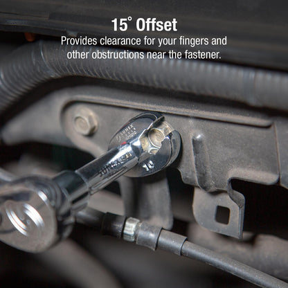 10 PC. 3/8" DRIVE METRIC CROWFOOT WRENCH SET