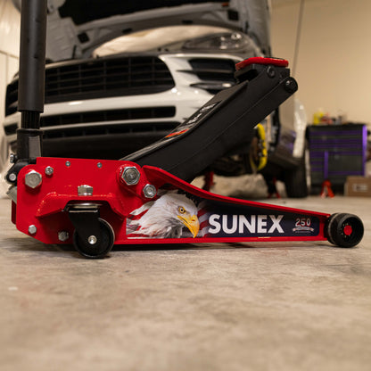 AMERICAN EAGLE 250TH 3 TON STEEL LOW PROFILE FLOOR JACK