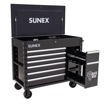 SUNEX TOOLS JUIC'D BOX 50" 7 DRAWER POWERED CART - 8065PCBK
