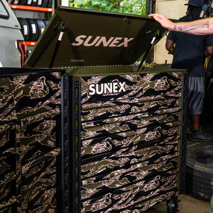 SHADOW TIGER CAMOUFLAGE – 39" 6 DRAWER PREMIUM SERVICE CART – OLIVE DRAB GREEN