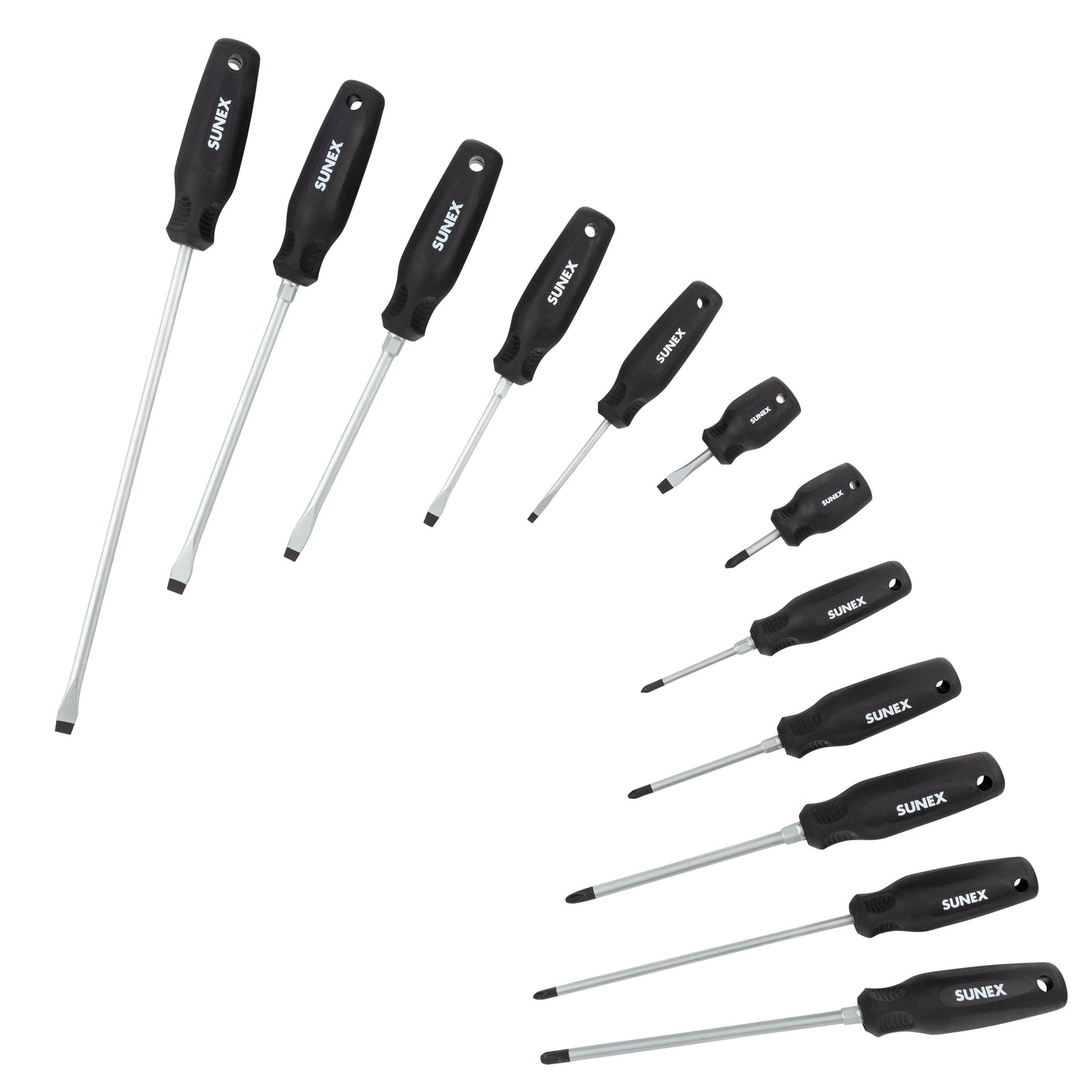 PHILLIPS® & SLOTTED MAGNETIC 12 PIECE SCREWDRIVER SET IN EVA FOAM