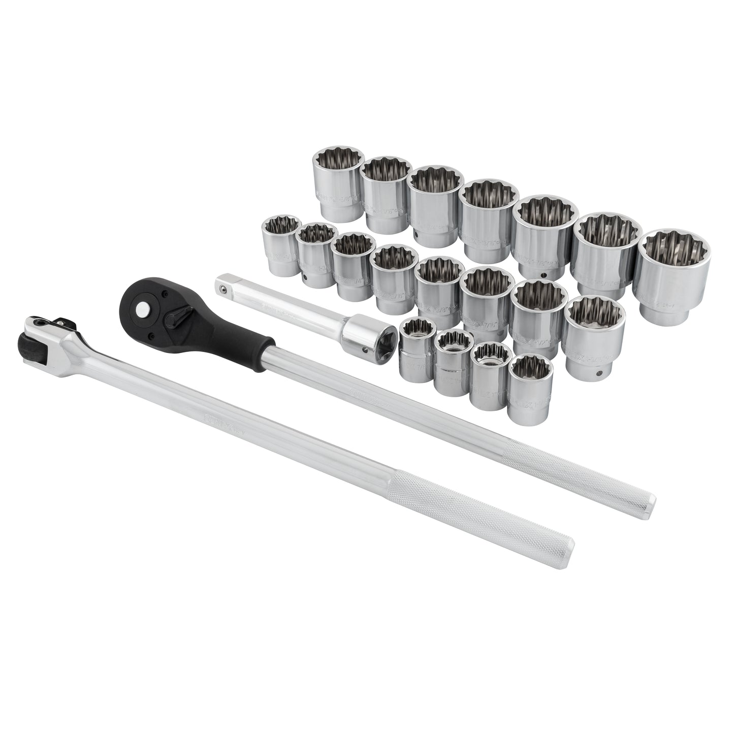 3/4" DRIVE SAE 12 POINT STANDARD 22-PIECE SOCKET SET