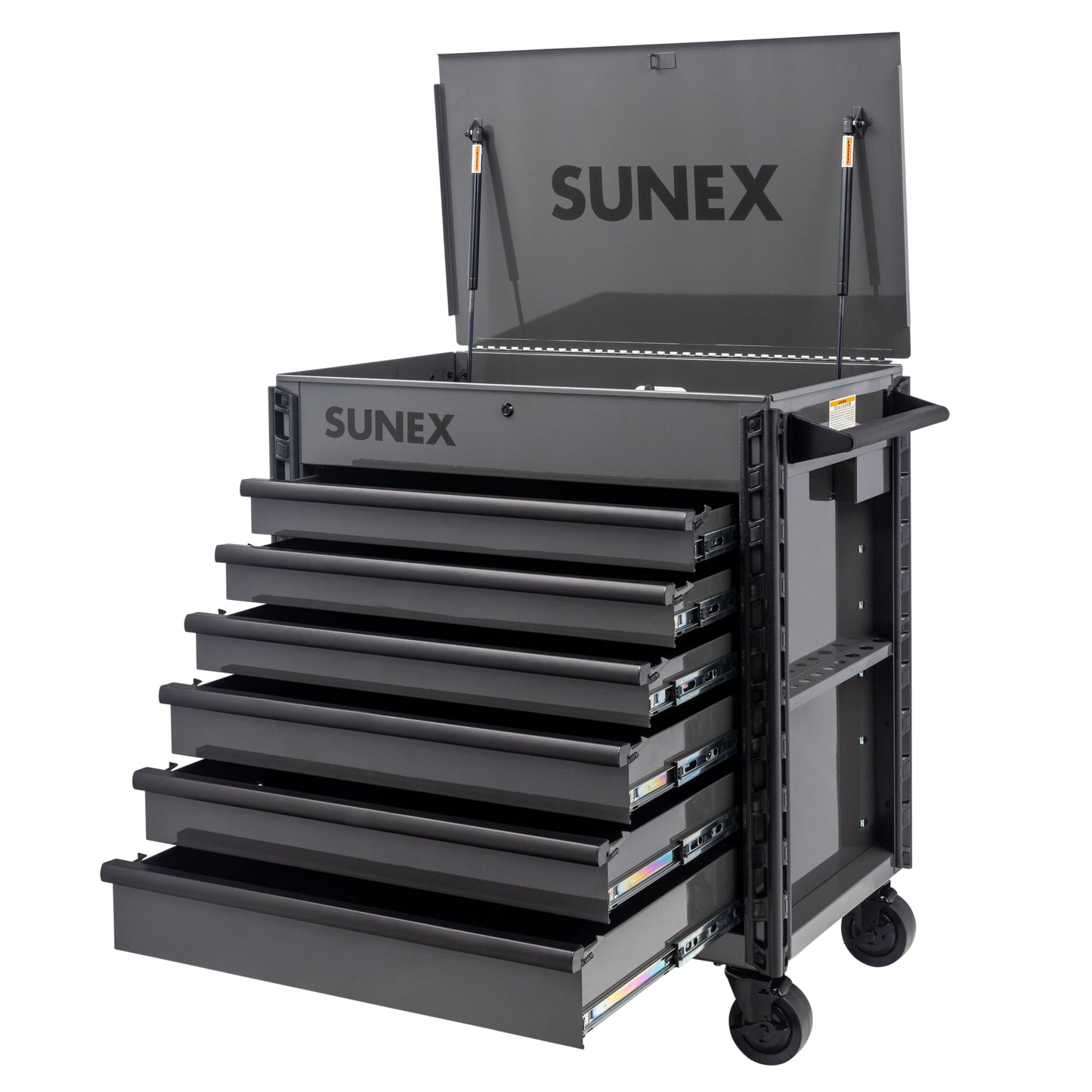 39" 6 DRAWER PREMIUM SERVICE CART – GRAY