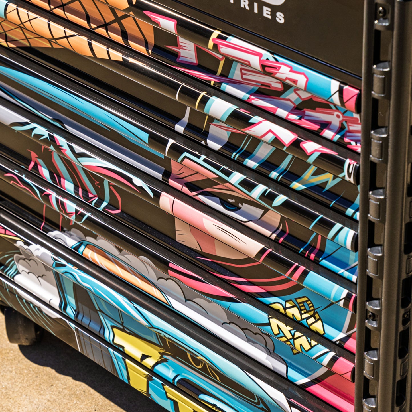 RAD DAN MANGA DESIGNED BLACK PREMIUM FULL 6 DRAWER SERVICE CART