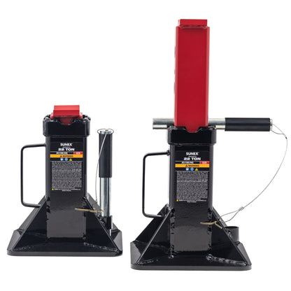 22 TON HEAVY DUTY LOCKING PIN JACK STANDS (PAIR)