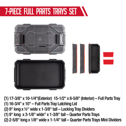 7 PIECE FULL PARTS TRAY SET