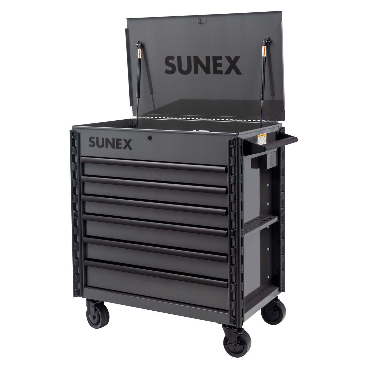 39" 6 DRAWER PREMIUM SERVICE CART – GRAY