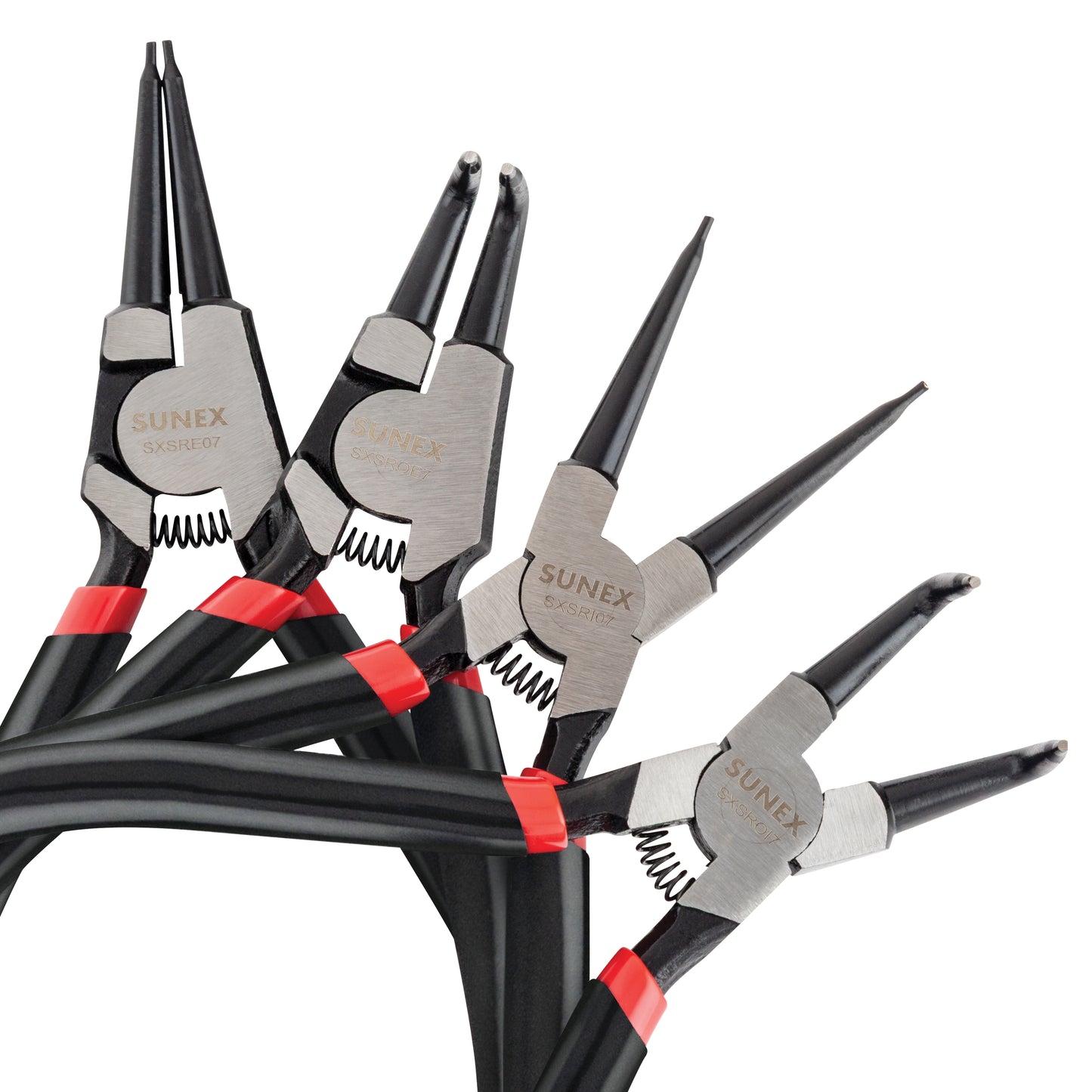 4 PIECE 7" SNAP RING PLIERS SET