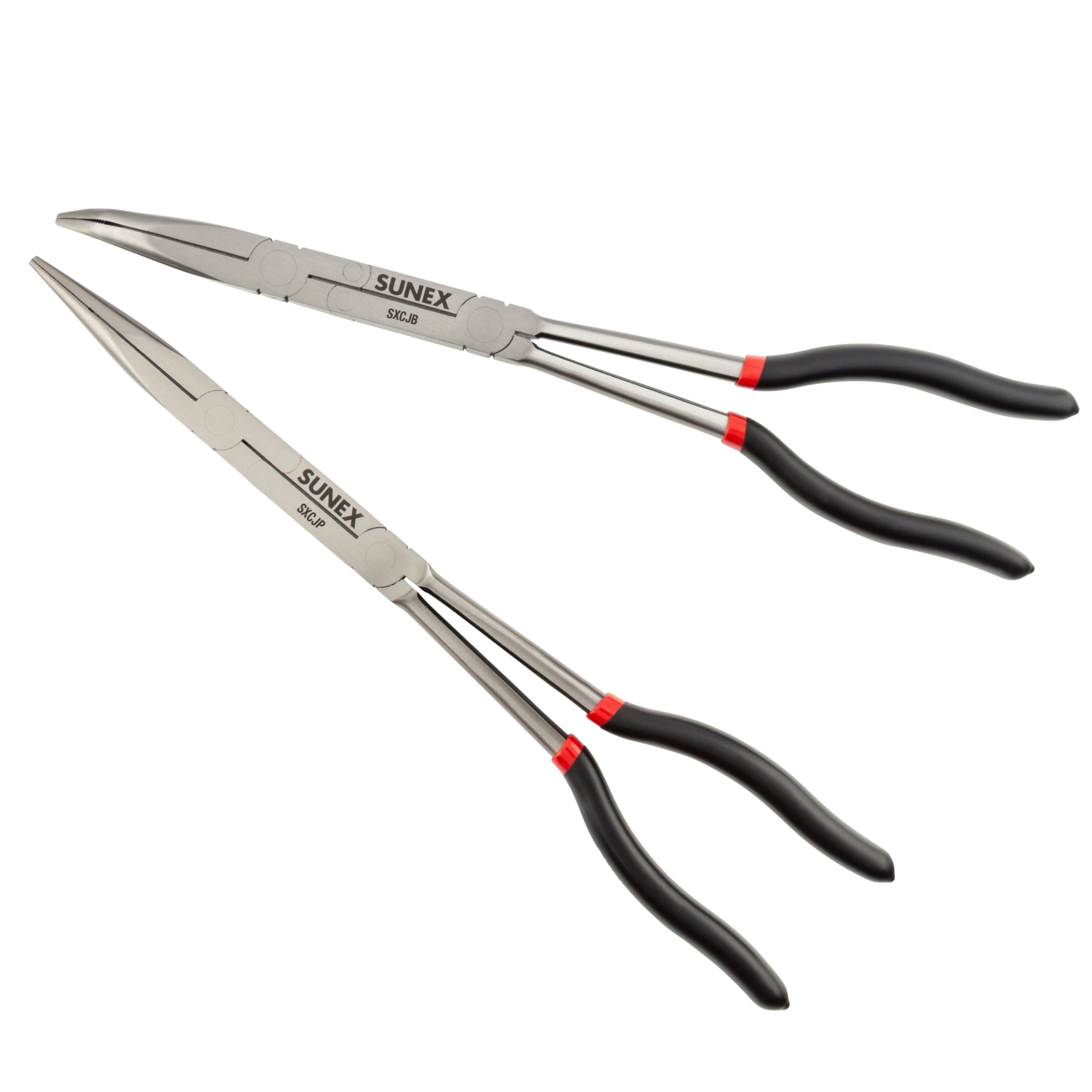 2 Piece Dual-Joint Extended Reach Pliers Set – SUNEX Tools