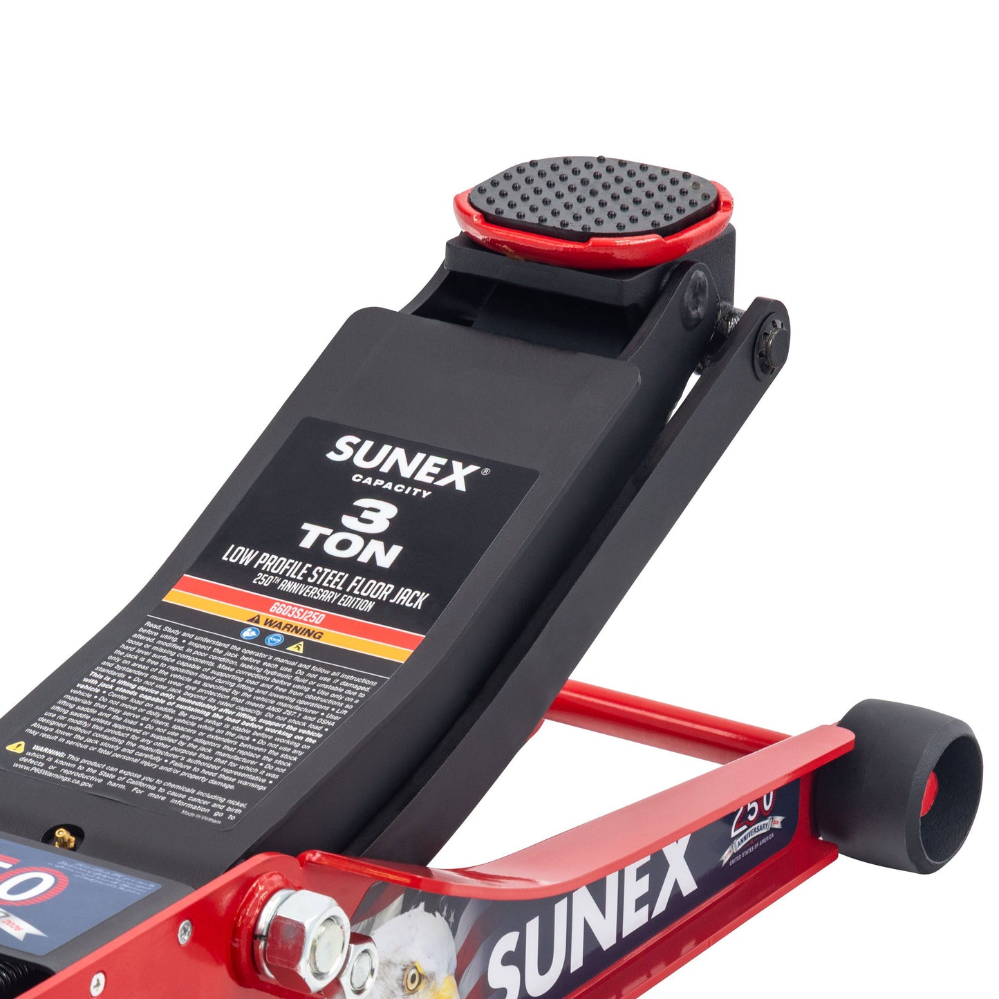 AMERICAN EAGLE 250TH 3 TON STEEL LOW PROFILE FLOOR JACK