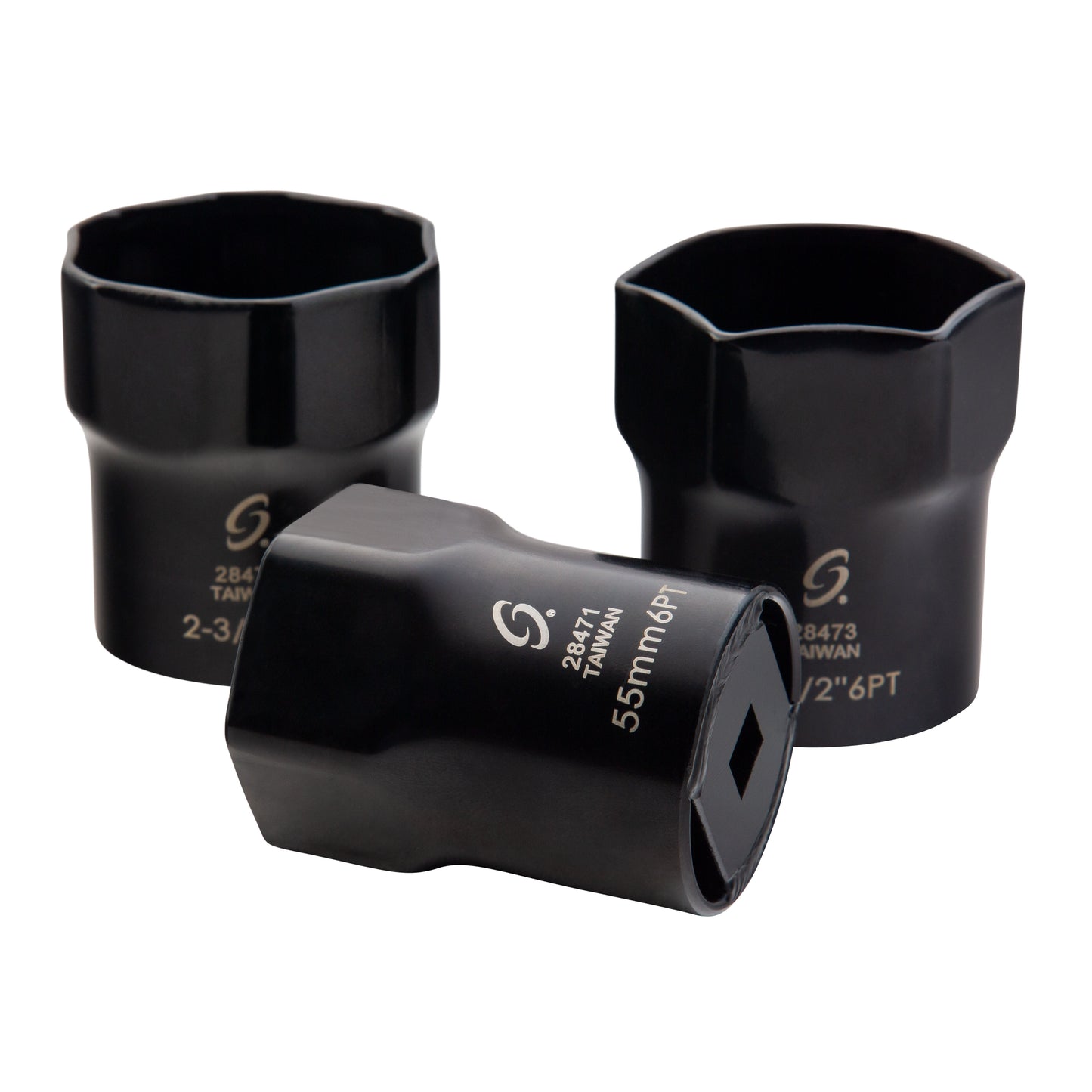 1/2" DRIVE SAE & METRIC WHEEL BEARING LOCKNUT 7-PIECE SOCKET SET