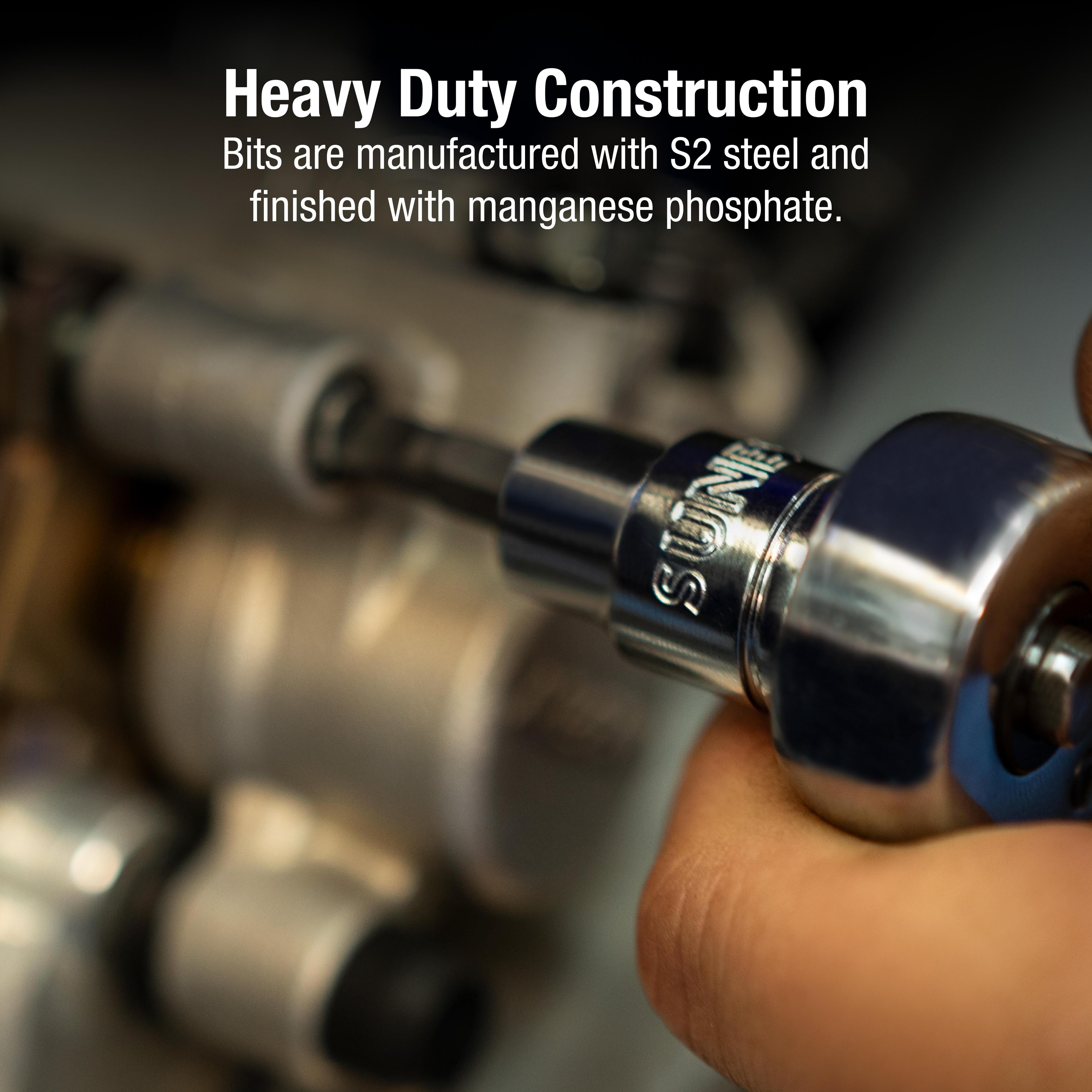 3/8” Drive Sae & Metric Hex, Torx, Tamperproof Torx, Phillips