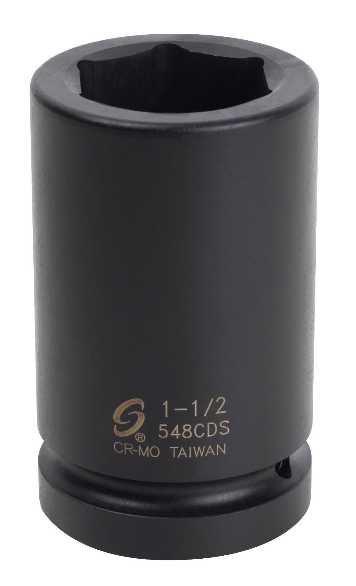 Sunex 548 CDS Stecknuss – 1-1/2 Zoll, Chrom-Molybdän, Mit Tiefenkontrolle