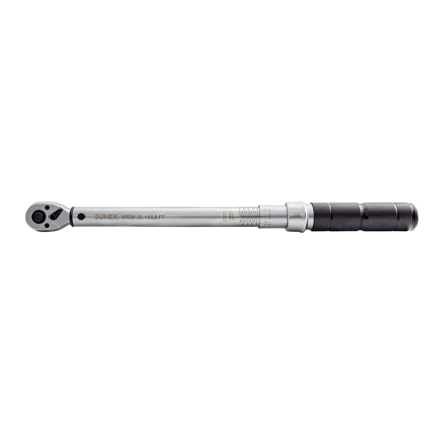 3/8" DRIVE 20-100 FT-LB (25–135 NM) DUAL-DIRECTION TORQUE WRENCH