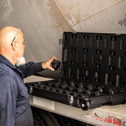 1" DRIVE SAE 6 POINT STANDARD 21-PIECE IMPACT SOCKET SET