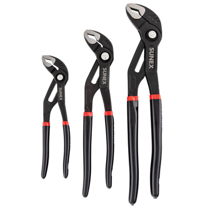 3 PIECE SLIP JOINT TOUNGUE & GROOVE PLIER SET