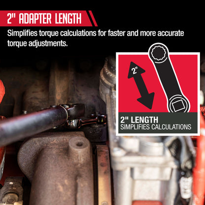 3/8" DRIVE 12 POINT METRIC 10-PIECE TORQUE ADAPTER SET