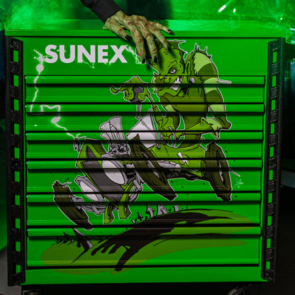 TONY SQUINDO “ITS ALIVE” PREMIUM FULL DRAWER SERVICE CART - LIME GREEN