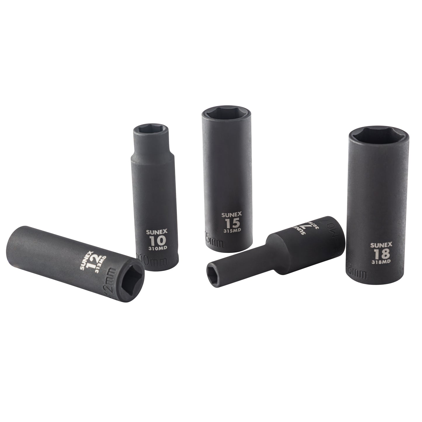 3/8" DRIVE METRIC 6 POINT DEEP 13-PIECE IMPACT SOCKET SET
